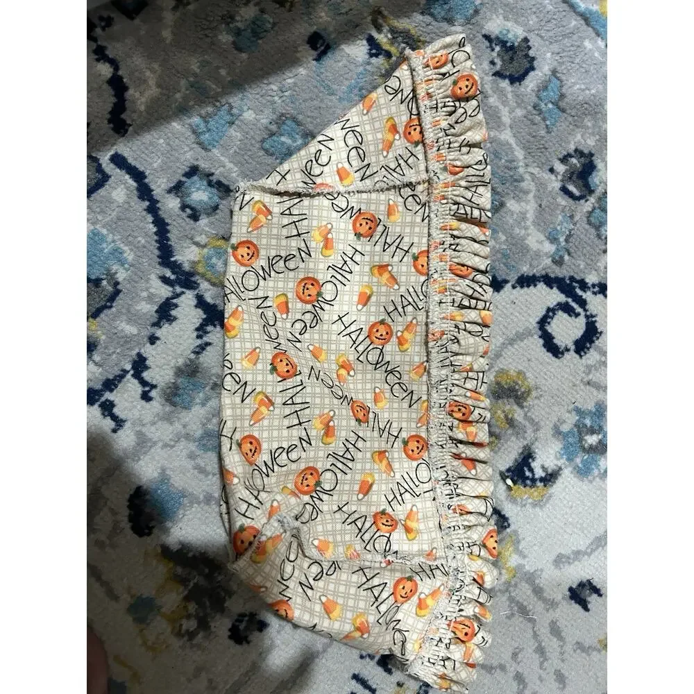 Longaberger Halloween Basket Liner For Spring Boo Pumpkin Candy Corn